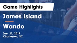 James Island  vs Wando  Game Highlights - Jan. 22, 2019