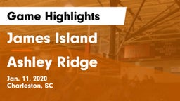 James Island  vs Ashley Ridge  Game Highlights - Jan. 11, 2020