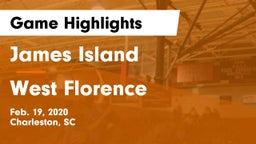 James Island  vs West Florence  Game Highlights - Feb. 19, 2020