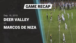 Recap: Deer Valley  vs. Marcos de Niza  2015