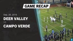 Recap: Deer Valley  vs. Campo Verde  2015