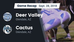 Recap: Deer Valley  vs. Cactus  2018