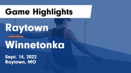 Raytown  vs Winnetonka  Game Highlights - Sept. 14, 2022