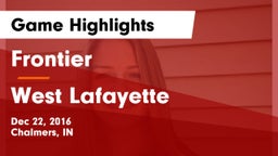 Frontier  vs West Lafayette  Game Highlights - Dec 22, 2016
