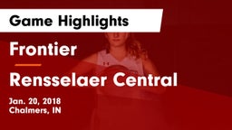 Frontier  vs Rensselaer Central  Game Highlights - Jan. 20, 2018