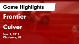 Frontier  vs Culver  Game Highlights - Jan. 9, 2019