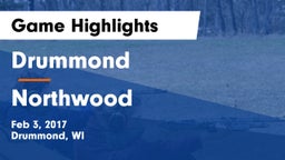 Drummond  vs Northwood Game Highlights - Feb 3, 2017