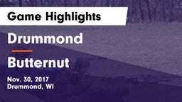 Drummond  vs Butternut Game Highlights - Nov. 30, 2017