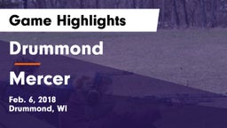 Drummond  vs Mercer Game Highlights - Feb. 6, 2018