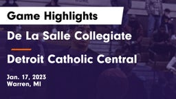 De La Salle Collegiate vs Detroit Catholic Central  Game Highlights - Jan. 17, 2023