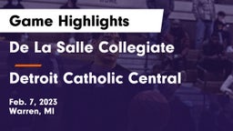 De La Salle Collegiate vs Detroit Catholic Central  Game Highlights - Feb. 7, 2023