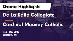 De La Salle Collegiate vs Cardinal Mooney Catholic  Game Highlights - Feb. 23, 2023