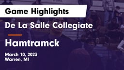 De La Salle Collegiate vs Hamtramck  Game Highlights - March 10, 2023