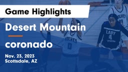 Desert Mountain  vs coronado  Game Highlights - Nov. 23, 2023