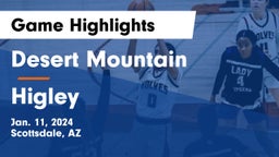 Desert Mountain  vs Higley  Game Highlights - Jan. 11, 2024