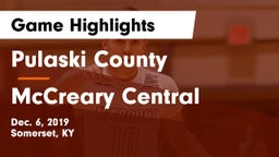 Pulaski County  vs McCreary Central  Game Highlights - Dec. 6, 2019