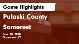Pulaski County  vs Somerset  Game Highlights - Jan. 28, 2020