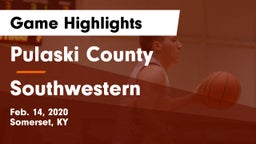 Pulaski County  vs Southwestern  Game Highlights - Feb. 14, 2020