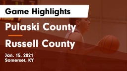 Pulaski County  vs Russell County  Game Highlights - Jan. 15, 2021