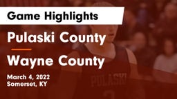 Pulaski County  vs Wayne County  Game Highlights - March 4, 2022