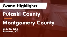 Pulaski County  vs Montgomery County  Game Highlights - Dec. 20, 2023