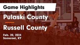 Pulaski County  vs Russell County  Game Highlights - Feb. 20, 2024
