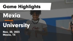 Mexia  vs University  Game Highlights - Nov. 30, 2023