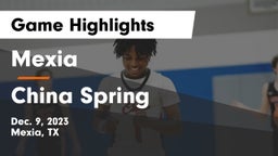 Mexia  vs China Spring  Game Highlights - Dec. 9, 2023