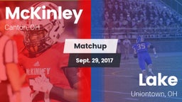 Matchup: McKinley  vs. Lake  2017