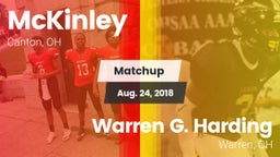 Matchup: McKinley  vs. Warren G. Harding  2018