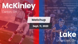 Matchup: McKinley  vs. Lake  2020