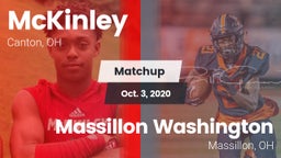 Matchup: McKinley  vs. Massillon Washington  2020