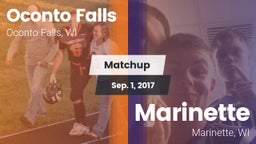 Matchup: Oconto Falls High vs. Marinette  2017