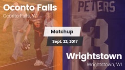 Matchup: Oconto Falls High vs. Wrightstown  2017