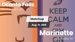 Matchup: Oconto Falls High vs. Marinette  2018