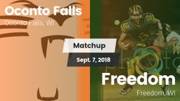 Matchup: Oconto Falls High vs. Freedom  2018