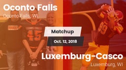 Matchup: Oconto Falls High vs. Luxemburg-Casco  2018