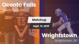 Matchup: Oconto Falls High vs. Wrightstown  2019