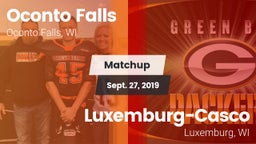 Matchup: Oconto Falls High vs. Luxemburg-Casco  2019