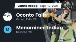 Recap: Oconto Falls  vs. Menominee Indian  2021