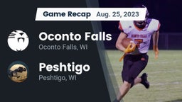 Recap: Oconto Falls  vs. Peshtigo  2023