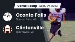 Recap: Oconto Falls  vs. Clintonville  2023