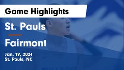 St. Pauls  vs Fairmont  Game Highlights - Jan. 19, 2024
