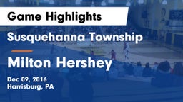 Susquehanna Township  vs Milton Hershey  Game Highlights - Dec 09, 2016