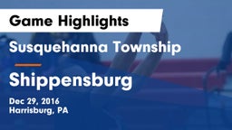 Susquehanna Township  vs Shippensburg  Game Highlights - Dec 29, 2016