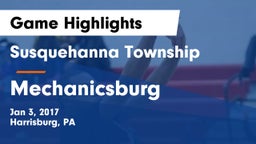Susquehanna Township  vs Mechanicsburg  Game Highlights - Jan 3, 2017