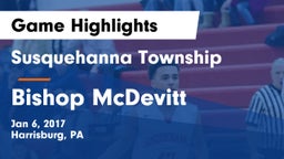 Susquehanna Township  vs Bishop McDevitt  Game Highlights - Jan 6, 2017