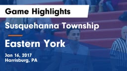 Susquehanna Township  vs Eastern York  Game Highlights - Jan 16, 2017