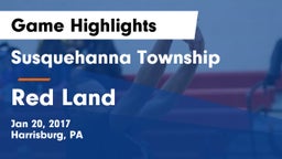 Susquehanna Township  vs Red Land  Game Highlights - Jan 20, 2017