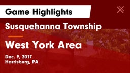 Susquehanna Township  vs West York Area  Game Highlights - Dec. 9, 2017